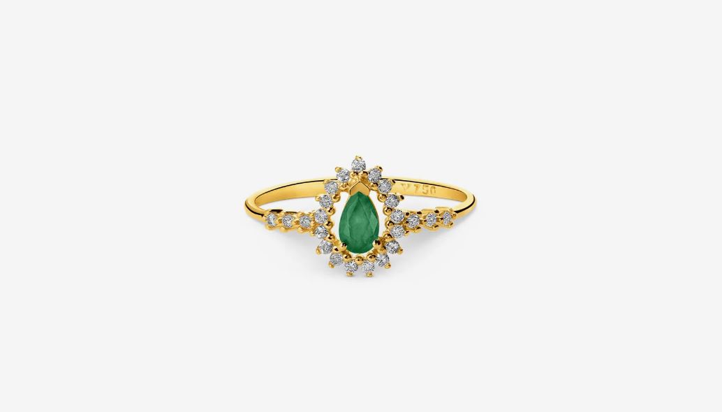 anel esmeralda