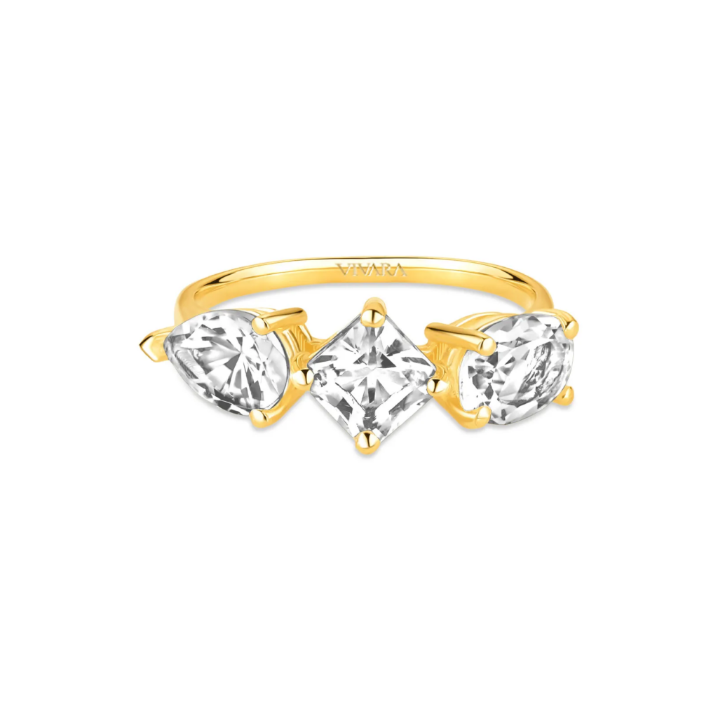 Anel Florence em Ouro Amarelo 18k com Cristais